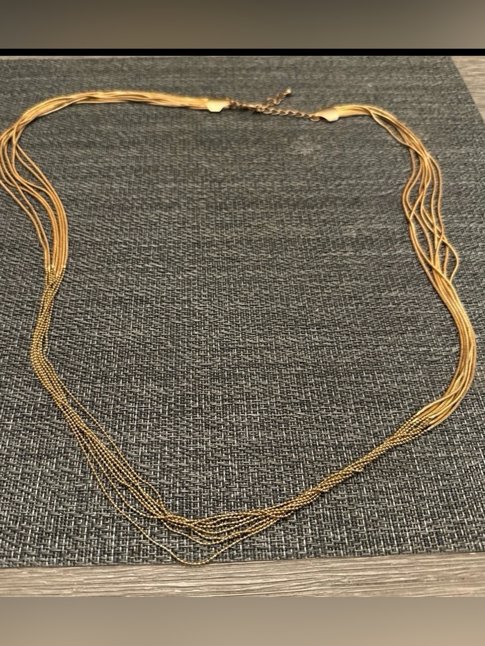 Charming Charlie Multi-Strand Gold Layered Necklace